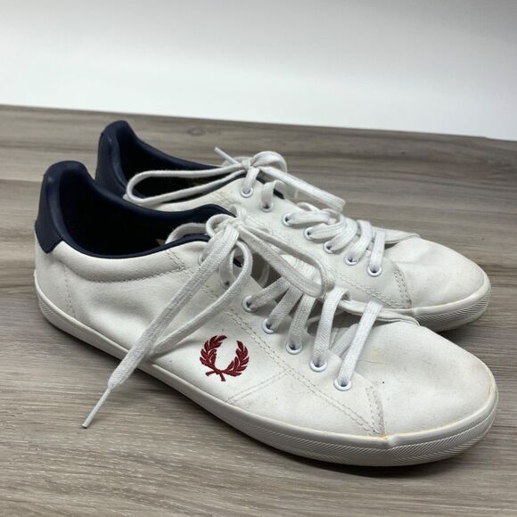 Fred Perry Women's Shoes Size 7 EU 38  White Canvas - Picture 1 of 11